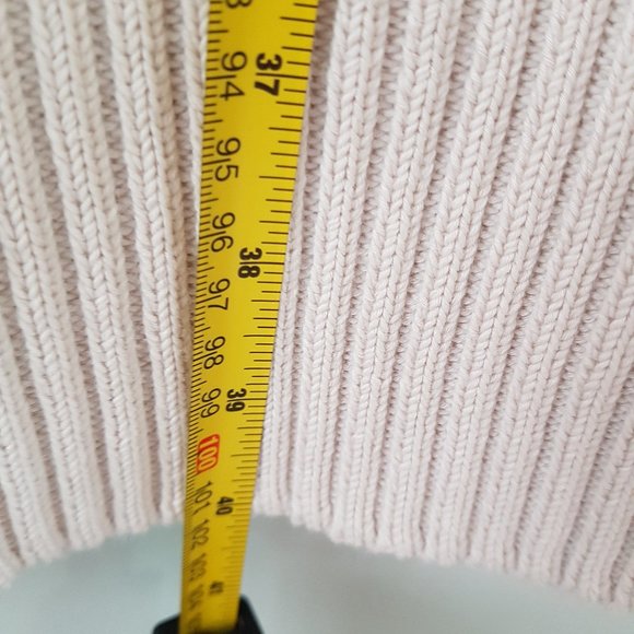 Open Cardigan Sweater 100% Cotton Size M - Picture 5 of 8